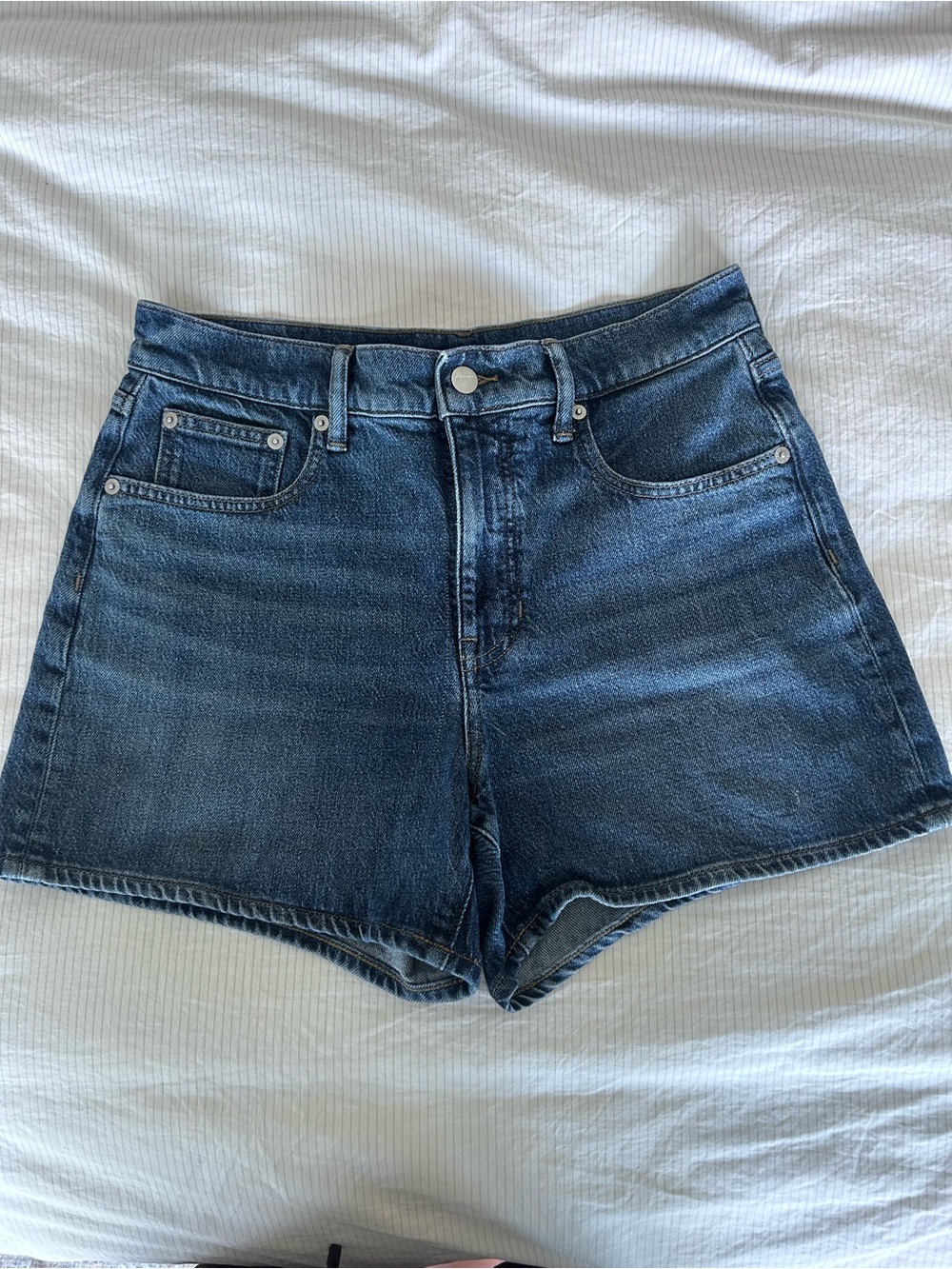 J.Crew Classic High Rise Denim Shorts Medium Wash Size 27
